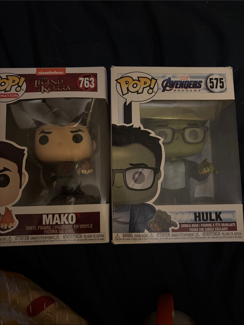 Funko Pop! Mako (brown hair) & Hulk (green) Vinyl Figures